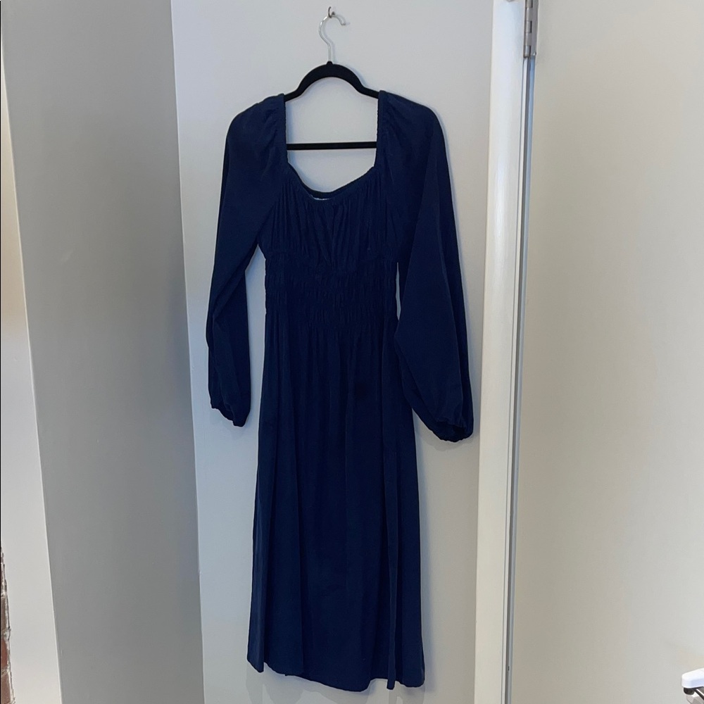 Hill House Navy Midi Dress